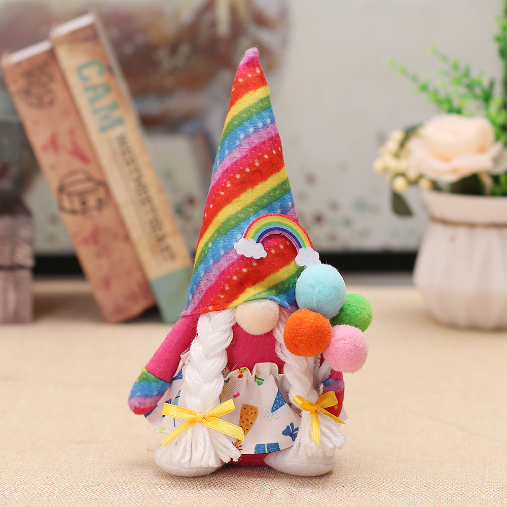 Rainbow Balloon Gnome