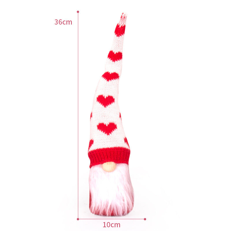 Valentine's Day Long Hat Gnome