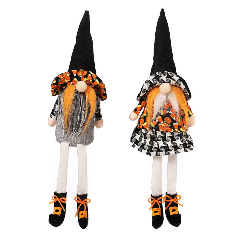 Halloween Long Legged Witch Gnome