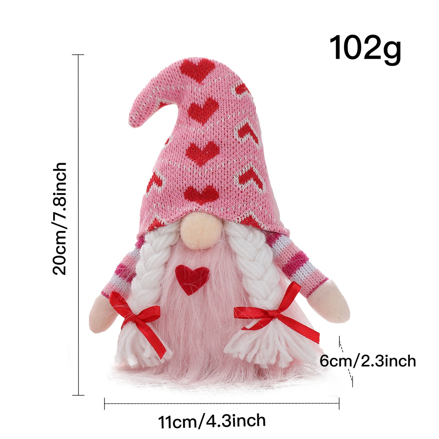 Valentine Heart Gnome