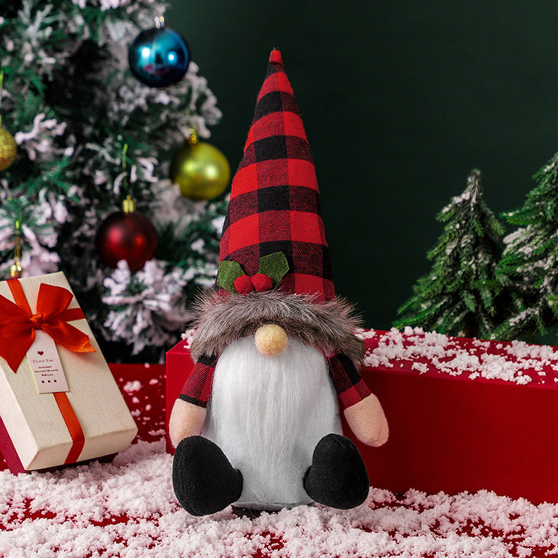 Christmas Plaid Gnome