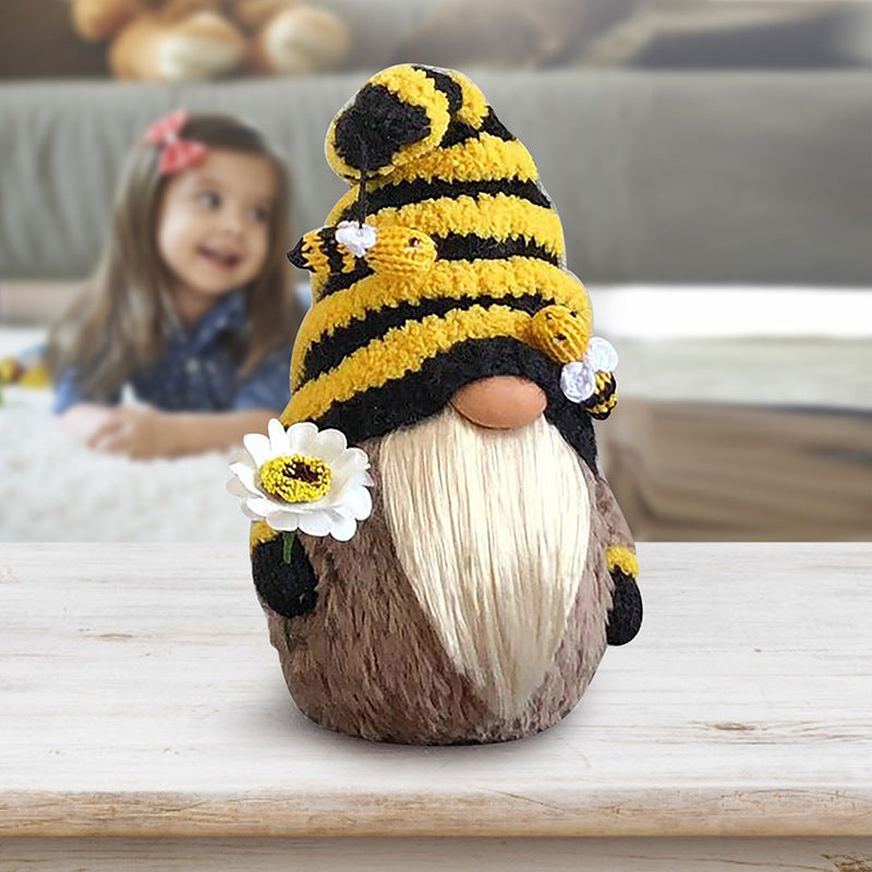 Spring Honey Bee Gnome