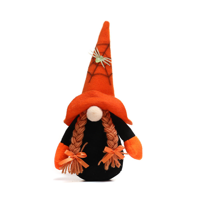 Halloween Witch Hat Spider Gnome