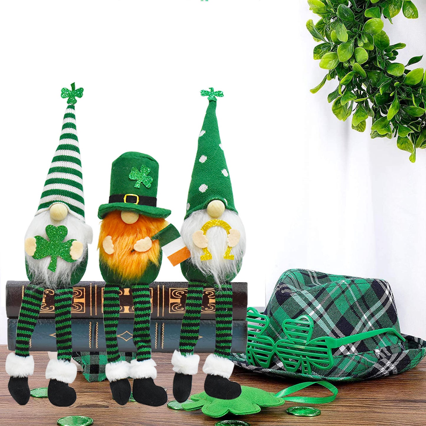 St. Patrick's' Day Leggy Gnome