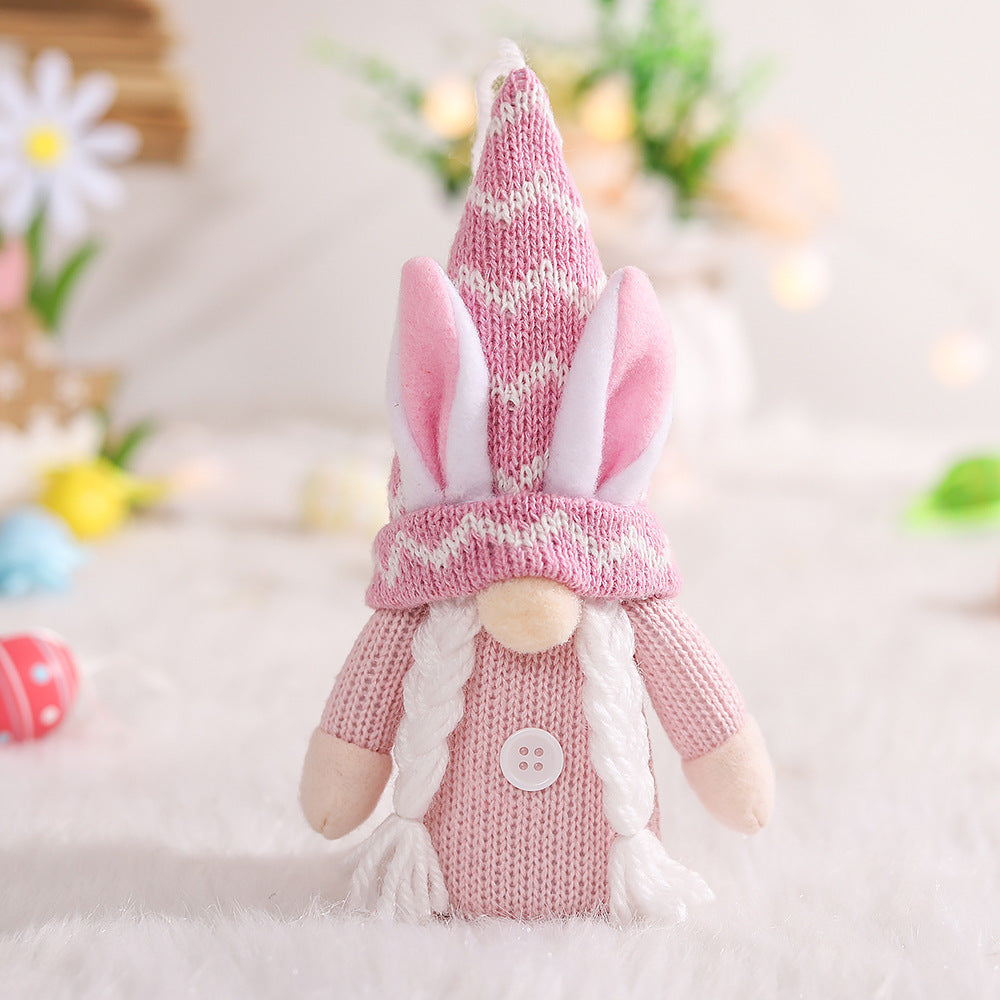 Knitted Spring Easter Gnome