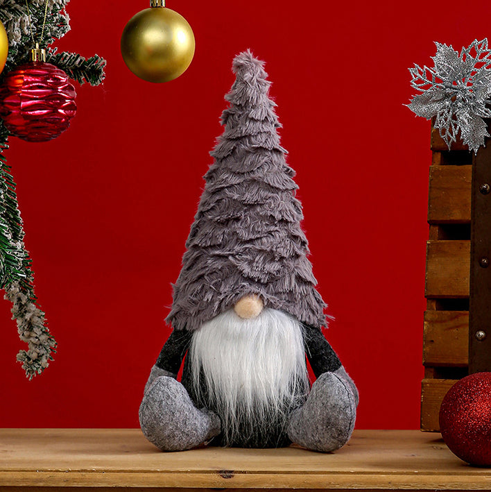 Spiral Hair Christmas Gnome