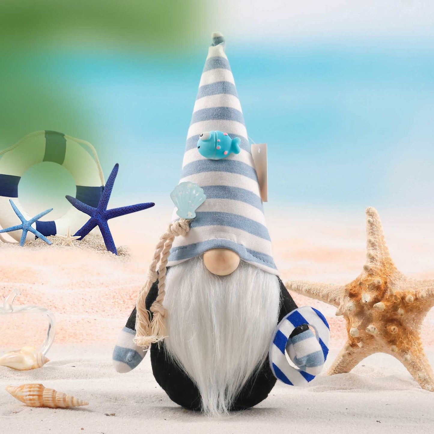 Summer Ocean Lifeguard Gnome