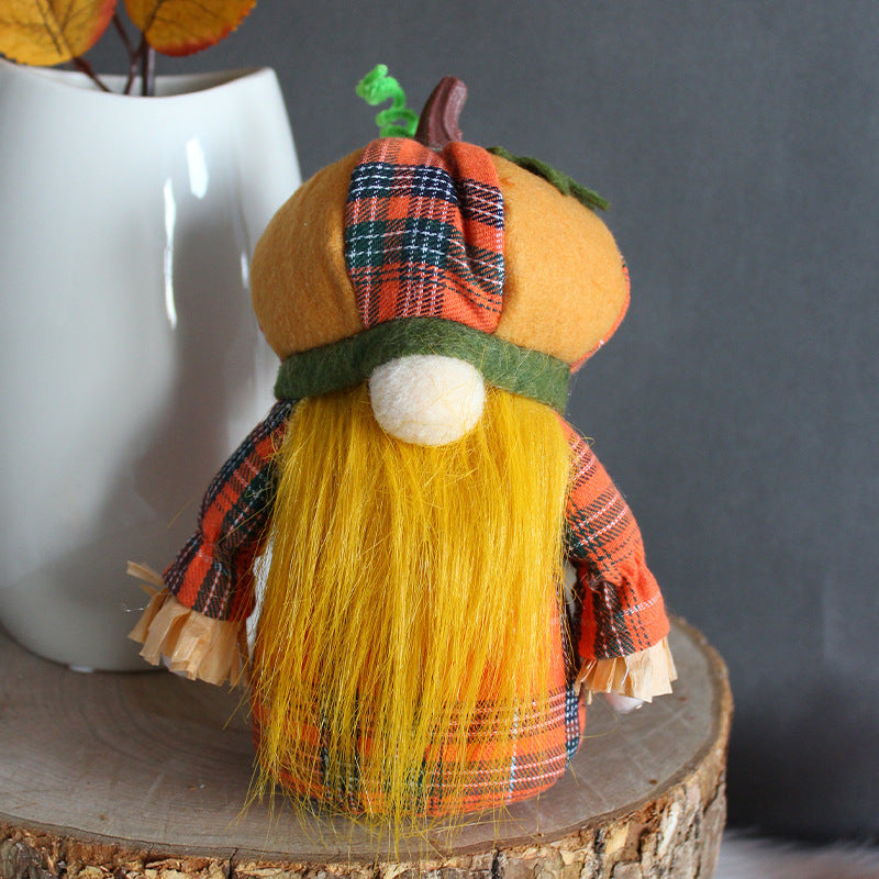 Pumpkin Hat Harvest Gnome
