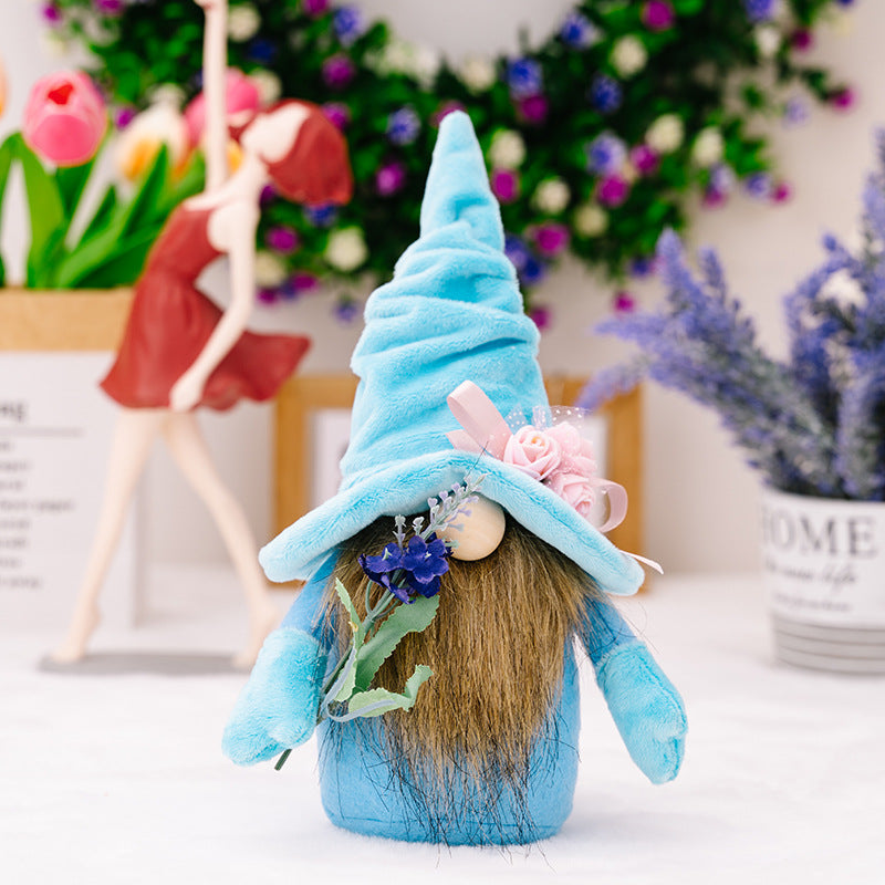Lavender Bouquet Gnome