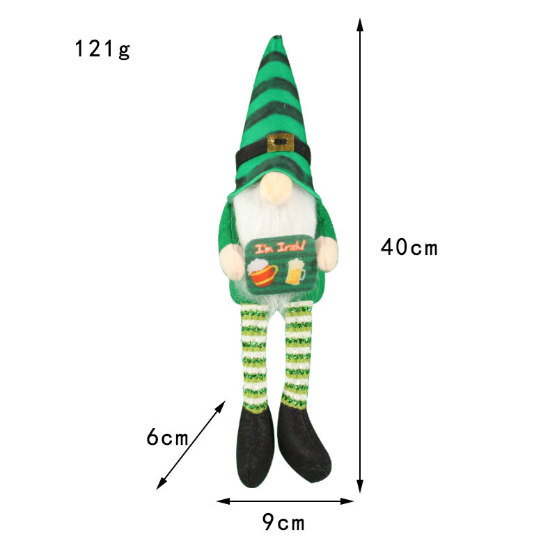 St. Patrick's' Day Leggy Gnome